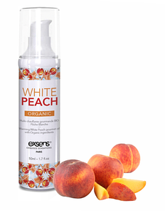 Їстівне масажне масло EXSENS Organic White Peach 50мл