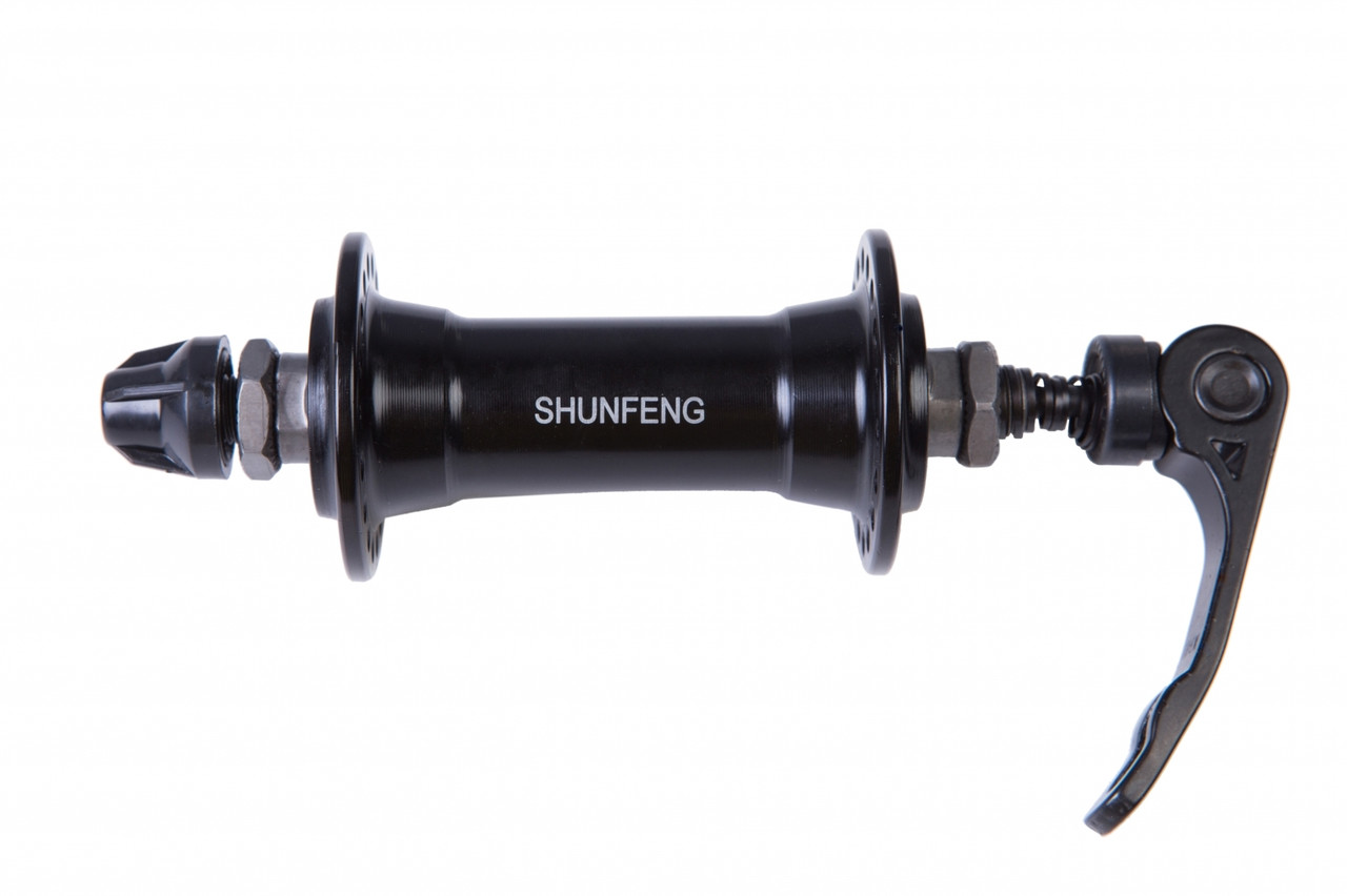 Втулка передня AL V-brake пром. SHUNFENG SF-A213F 36H  чорн. с QR