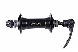 Втулка передня AL V-brake пром. SHUNFENG SF-A213F 36H  чорн. с QR