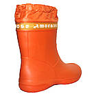 Оранжеві чоботи з піни з утяжкою, гумові чоботи, розмір 36-41, фото 3