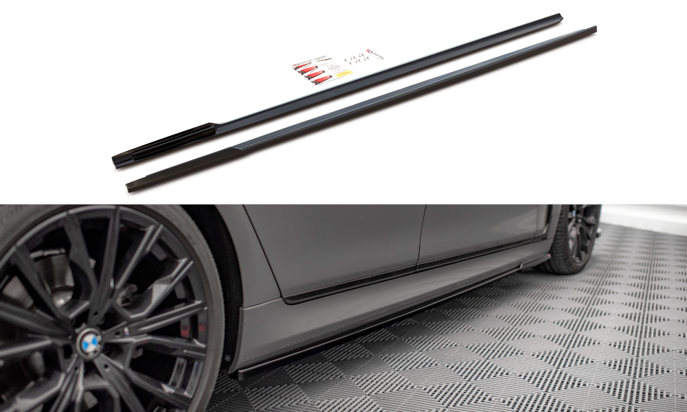 Пороги BMW 7 G11 LCI M-Sport (19-23) тюнінг леза елерони обвіс