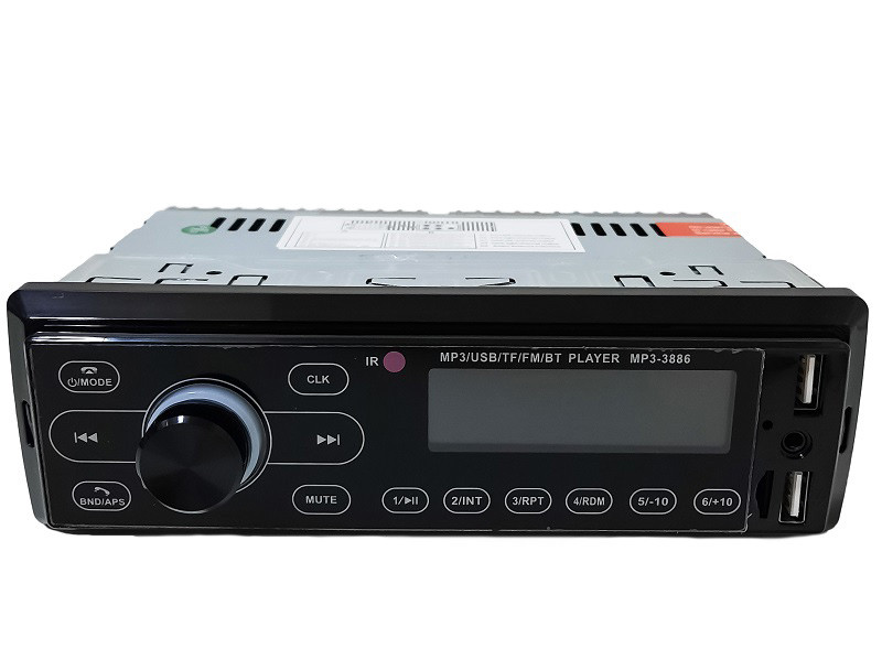Автомагнітола MP3-3886 ISO, 1DIN з сенсорним дисплеєм