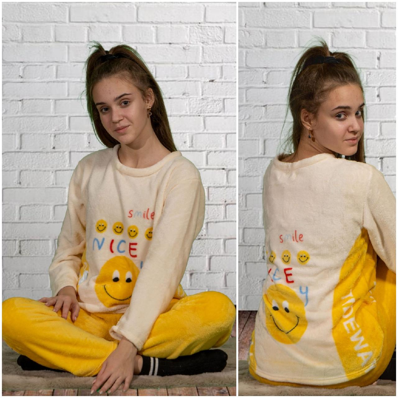 Піжамка тепла зі стриженої махри, розмір, фото 1