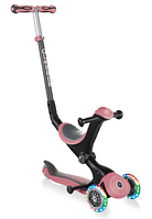 Самокат з сидінням 3 в 1 Globber GO-UP Deluxe Lights Pastel Pink від 1 до 9 років (646-210)