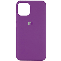 Силиконовый чехол Silicone Cover на телефон Xiaomi Mi 11 / Сяоми Ми 11 Фиолетовый