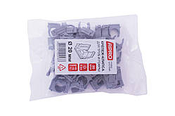 Кліпса для гофри Apro 20 мм сіра (50 шт.) (KG-20G)