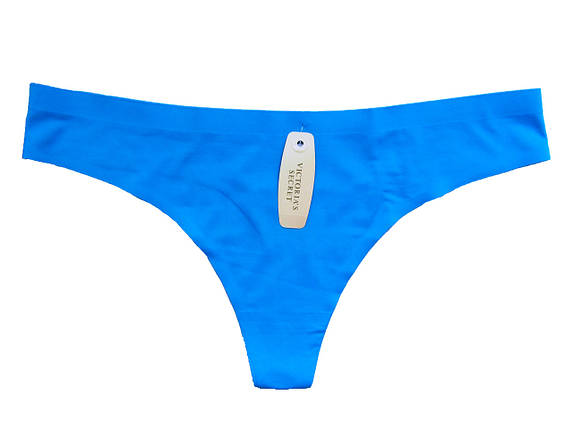 Жіночі безшовні стрінги розмір S Victoria's Secret (VS) сині, фото 2