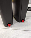 Швабра з відром з автоматичним віджимом (2 змін. насадки) Чорний з червоним Flat Mop, Швабра для миття підлоги, фото 5