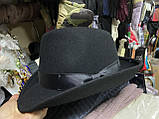 Чоловічий капелюх з фетру середні поля  56-57 см, фото 2