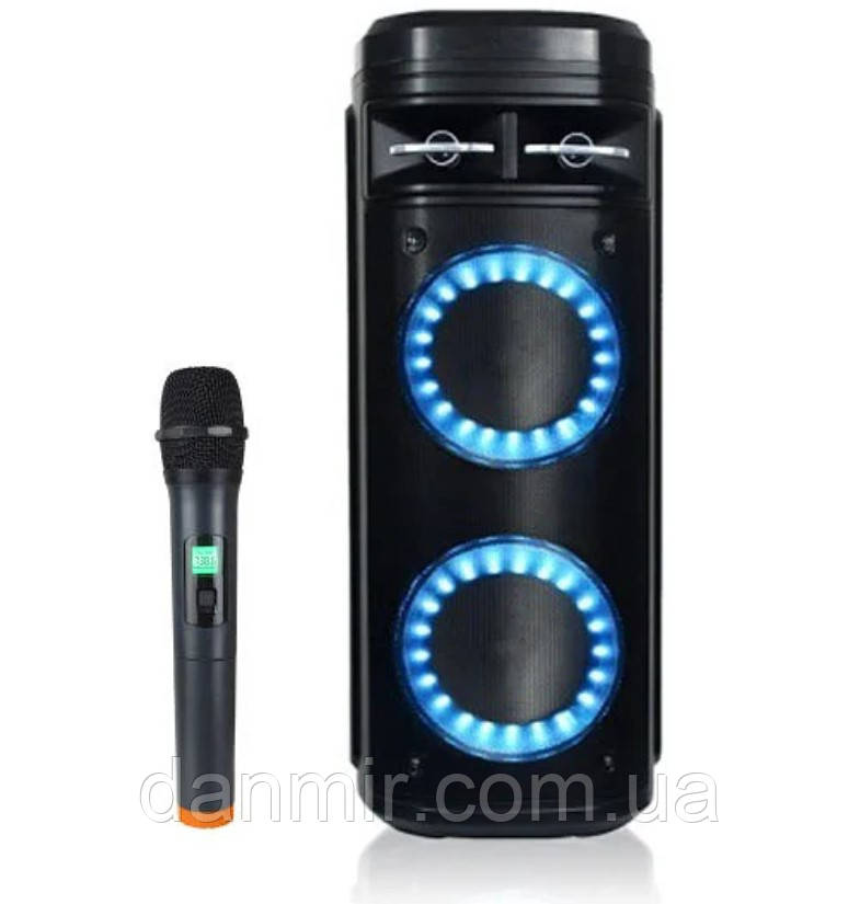 Портативна акустика з мікрофоном ZXX-5511 Колонка Караоке (1MIC+MP3+USB+BT), фото 1