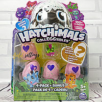 ПОД ЗАКАЗ 20+- ДНЕЙ Hatchimals CollEGGtibles 4-PACK Хетчималс 4 фигурки в яйцах и бонусная фигурка