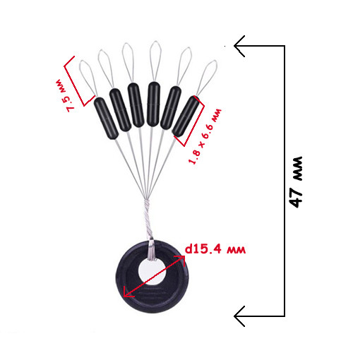 Стопор для скользящего поплавка 600шт, Рыболовный стопорок на леску - фото 2 - id-p1509140927