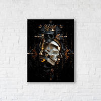 Картина на холсте Skull gothic 90x120см (GT5589_314824)