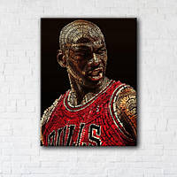 Картина на холсте Michael Jordan Words 45x60см (GT5589_313901)