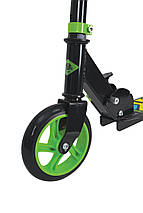 Міський самокат для дітей двоколісний складаний Schildkröt City Scooter RunAbout PU145 мм чорно-зелений, фото 5