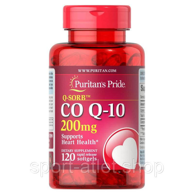 Натуральна добавка Puritan's Pride CO Q10 200 mg, 120 капсул