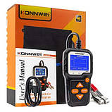 Тестер автомобільного акумулятора, цифровий, 6-12 В, Konnwei KW650, фото 2