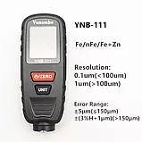 ТОВЩИНОМІР Yunombo YNB-111 Fe & NFe + Zn, фото 7