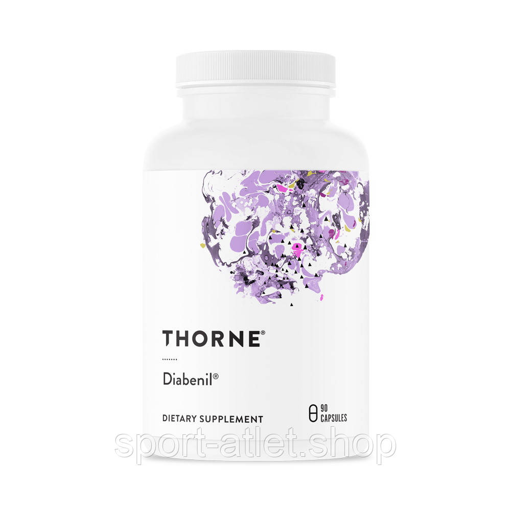 Натуральна добавка Thorne Diabenil, 90 капсул