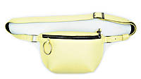 Женская кожаная сумка на пояс бананка Weatro цвет жёлтый (GT5585_295516)