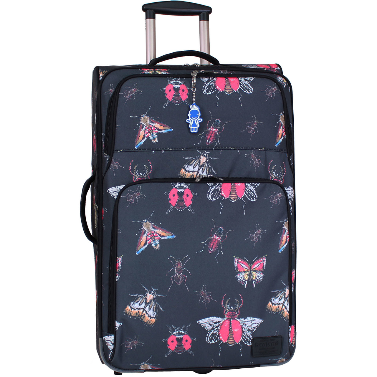 Чемодан большой Bagland Leon Insects, 70 л., 68х43х24 см., (С154-0037666274)