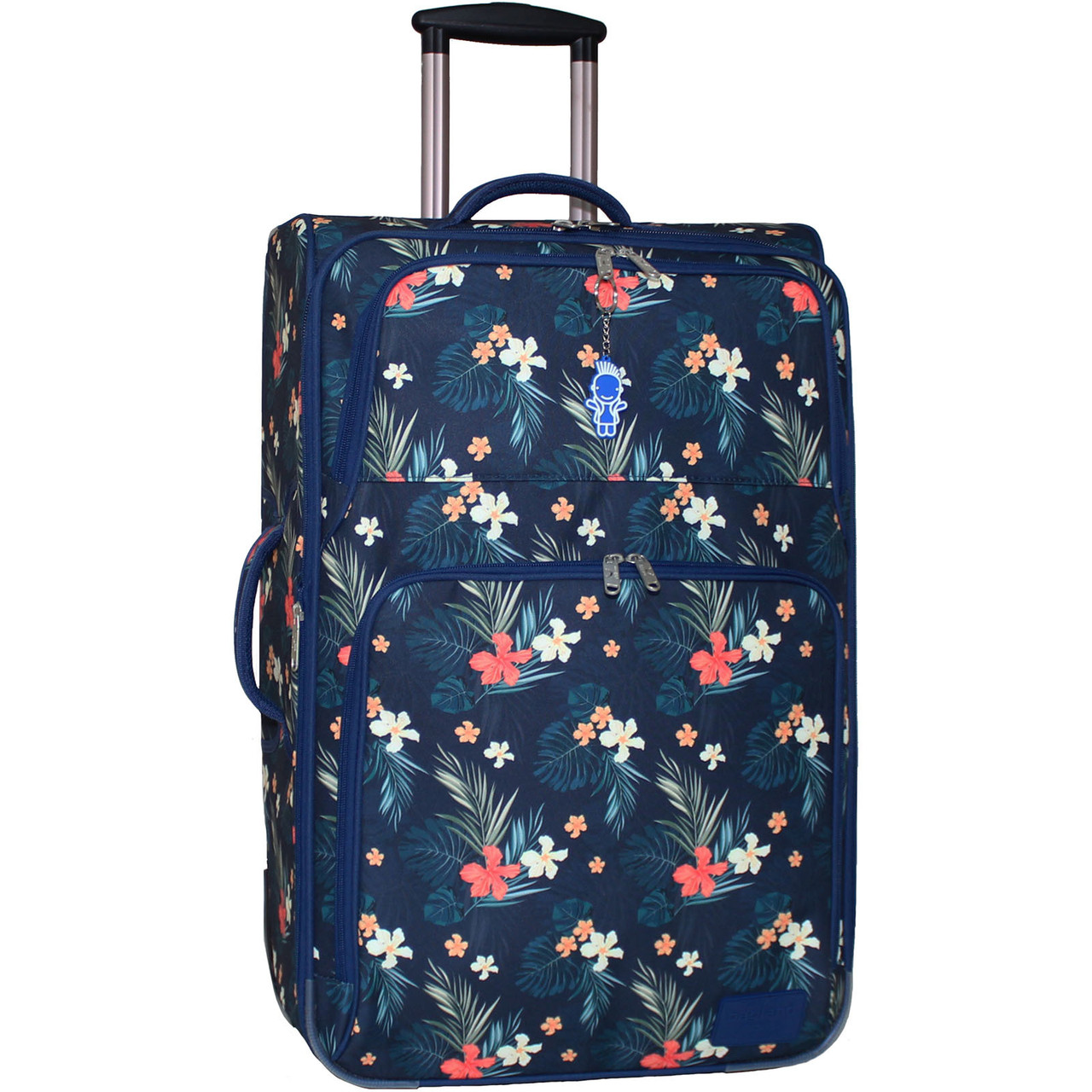 Чемодан большой Bagland Leon Flower harmony, 70 л., 68х43х24 см., (цветы-0037666274)