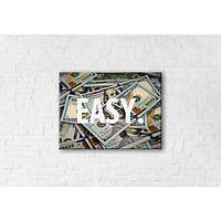 Картина на холсте Easy Money 90x120см (GT5589_312137)