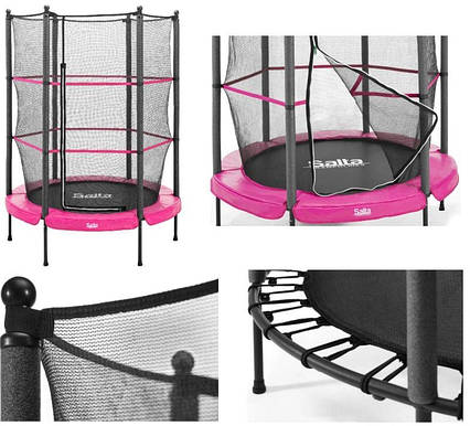 Батут Salta Junior trampoline круглий 140 см Pink