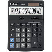 Калькулятор електронний Brilliant 12-розрядний 123 x 171 x 31 мм (BS-222N)