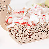 Дерев'яний кошик для цукерок, фруктів, великодня чи яєчок, фото 2