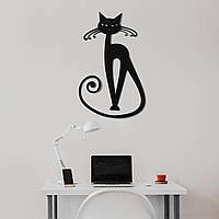 Декор на стену. Панно на стену дизайн "Кошка с усиками и хвостом"