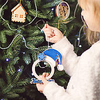 Новогодняя игрушка с фото и именем. Фото-игрушка на елку.