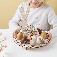 Подставка для яиц на Пасху дизайн "Заяц с длинными ушами" на 8 яиц