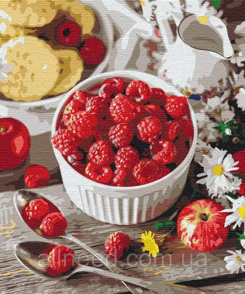 Картина за номерами Малиновий перекус