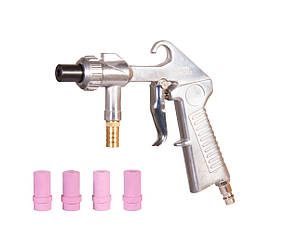 Пістолет піскоструменевий MASTERTOOL Ø4.5/5/6/7 мм кераміка + Ø6 мм метал 320-420 л/хв 10 бар під шланг 81-8709