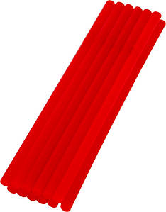 Стержні клейові MASTERTOOL 7.2х200 мм 12 шт червоні 42-1159