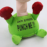 М'яка іграшка антистресс Вдар мене інтерактивна на присошках Зелений, фото 4
