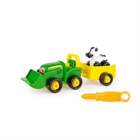 Ігровий набір-конструктор John Deere Kids Трактор з ковшем і причепом (47209)