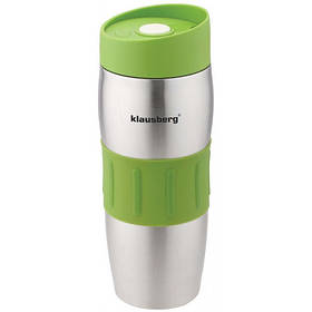 Термокружка Klausberg KB-7100 380мл. Сріблясто-Зеленаalleg Качество