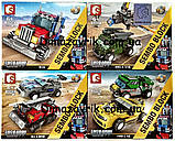 Конструктор Sembo 103227 "Машини-трансформер" 182 деталі, фото 5