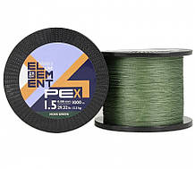 Шнур ZEOX Element PE X4 Moss Green 1000м #1.5/0,205 мм
