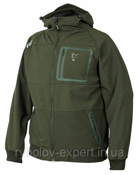 Куртка Fox Collection Green & Silver Shell Hoodie (CCL095) XXL, ціна ...