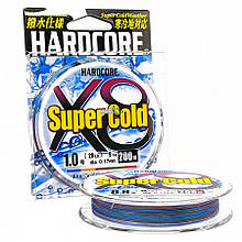 Шнур Duel Hardcore Super Cold X8 200м 5 color #0.8/7,0 кг