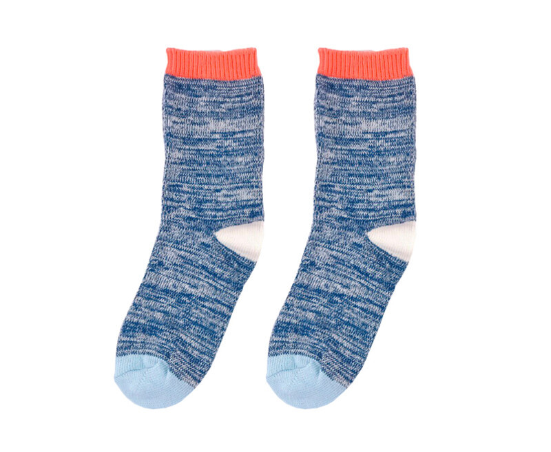 Зимові теплі шкарпетки від SOX кольору синій меланж, фото 1