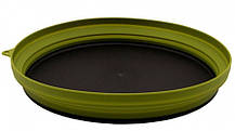 Тарілка Tramp силіконова з пластиковим дном 1070мл olive (TRC-124-olive)
