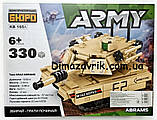 Конструктор Limo Toy KB 185A "Бойовий танк M1A2 Abrams" 330 деталей, фото 2