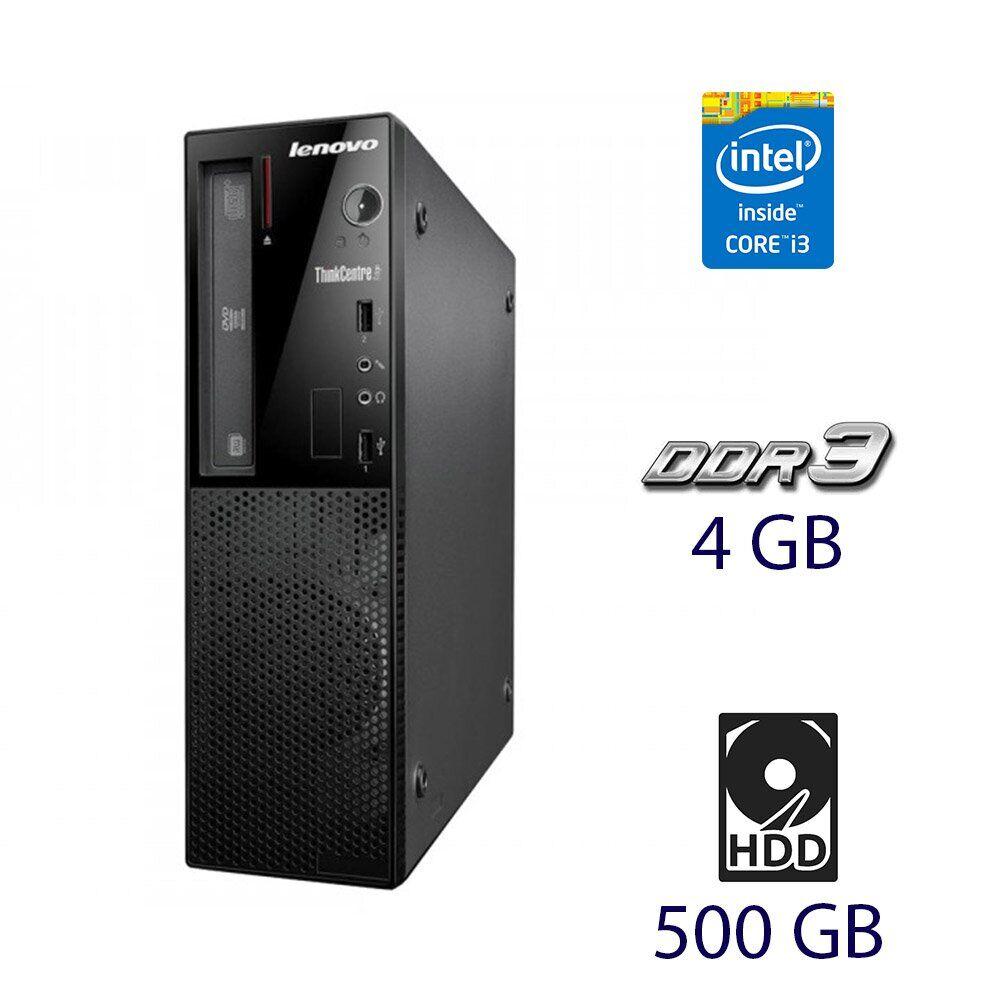 Системний блок Lenovo ThinkCentre E73 SFF / Intel Core i3-4150 (2 (4) ядра по 3.5 GHz) / 4 GB DDR3 / 500 GB