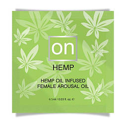 Пробник збудливого масла Sensuva - ON for Her Hemp Пройняті Arousal Oil (4 мл)