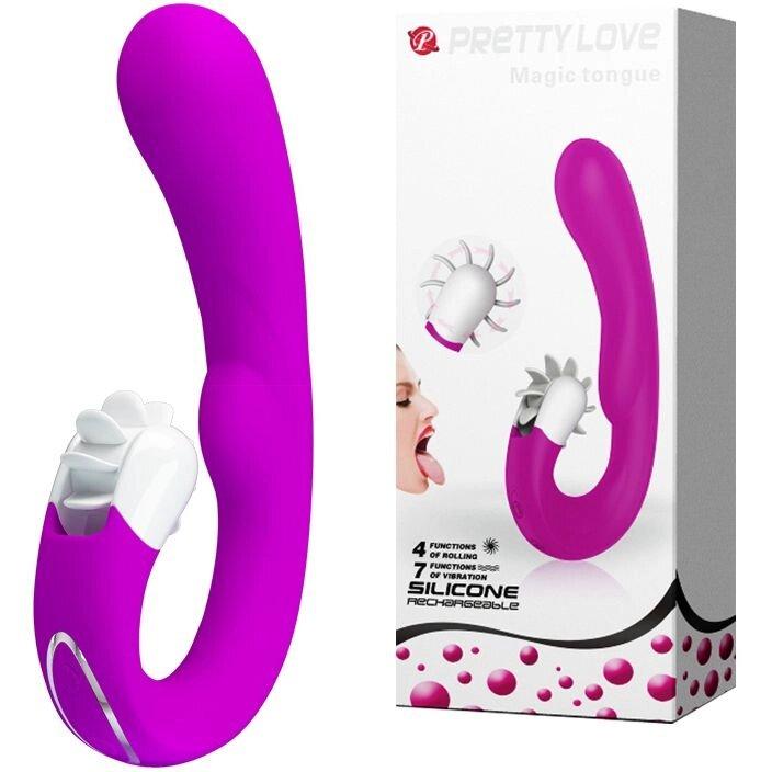 Реле-вібратор кліторним стимулятором Pretty Love "Magic Tengue" BI-040059