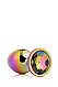 DT21781 Rainbow Anal Plug Greming Love Multiburour Plug Small, фото 3